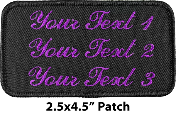 Custom Embroidered Text Patch 4 Custom Embroidered Text Patch - Image 4