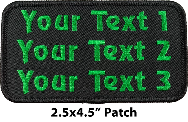 Custom Embroidered Text Patch 7 Custom Embroidered Text Patch - Image 7