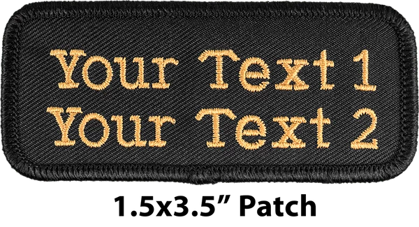 Custom Embroidered Text Patch 9 Custom Embroidered Text Patch - Image 9