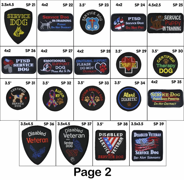 Service Dog Identification Patch Carrier W/ Zippered Pocket 8 Service Dog Identification Patch Carrier W/ Zippered Pocket - Image 8