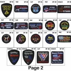 Embroidered Specialty Service Dog Patches -Agility Shop 707560SP 8 full 80059.1650278757
