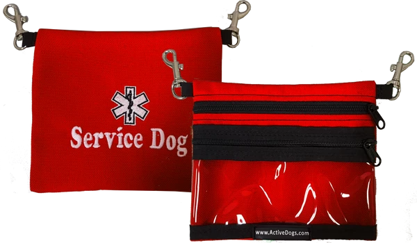 Clip-On Service Dog ID Pocket Bag 1 Clip-On Service Dog ID Pocket Bag