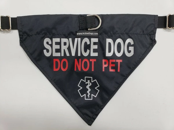 Service Dog Reflective Bandana Dog Collar 3 Service Dog Reflective Bandana Dog Collar - Image 3