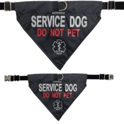 Service Dog Reflective Bandana Dog Collar