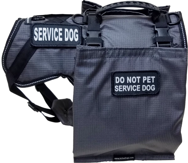 Service Dog Saddle Bag Grocery Getter Harness Vest 6 Service Dog Saddle Bag Grocery Getter Harness Vest - Image 6