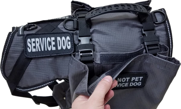 Service Dog Saddle Bag Grocery Getter Harness Vest 8 Service Dog Saddle Bag Grocery Getter Harness Vest - Image 8