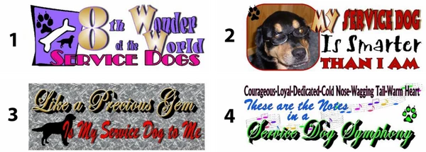 Set Of 4 Service Dog Mugs 2 Set Of 4 Service Dog Mugs - Image 2