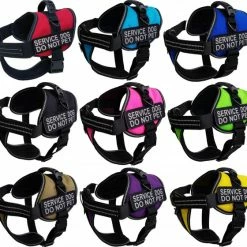 Padded Air-Tech Service Dog Harness Vest - 13 Color Variety -Agility Shop 707644 101 full 82816.1638911450