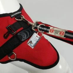 Service Dog Reflective Built-In Poop Bag Leash - 13 Color Variety -Agility Shop 707763 11 full 73471.1638911510