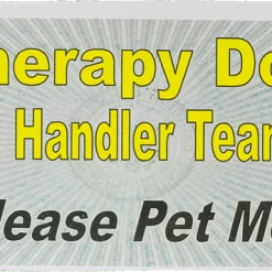 Service Dog/Therapy Dog Handler Team Cards - 25pk -Agility Shop 7077SDTD2 full 90305.1638911366