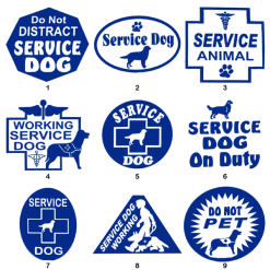 Service Dog Vinyl Decals -Agility Shop 707980 BLU full 15198.1638911357