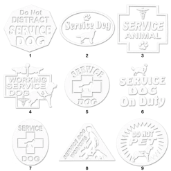 Service Dog Vinyl Decals -Agility Shop 707980 WHT full 95193.1638911360