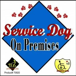 Service Dog Window Signs -Agility Shop 70900E 70600.1638911387