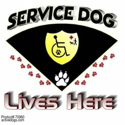 Service Dog Window Signs -Agility Shop 70950B 08466.1638911380