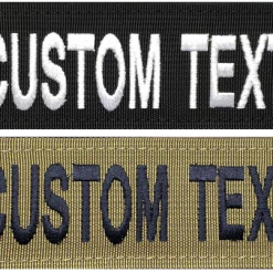 CaliberDog 2x6 Embroidered ID Patch - Custom Text