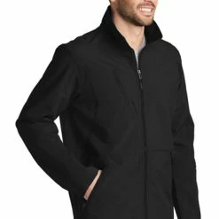 Custom Logo Softshell Jacket 7 Custom Logo Softshell Jacket -Agility Shop 8391 BlackBlack 4 J336BlackBlackModel3Q 337W 70126.1644617249