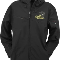 Hooded Soft Shell Jacket - Breed Specific Portrait Outline -Agility Shop 934078 c14 full 84357.1638911485