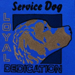 Embroidered Service Dog Hoodies -Agility Shop 97010Blue full 36388.1638911349