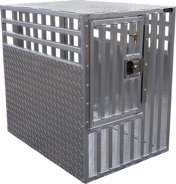 Diamond Tread Aluminum SUV Dog Crate 2 Diamond Tread Aluminum SUV Dog Crate - Image 2