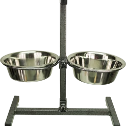 Double Diner Adjustable Elevated Dog Bowl Feeder -Agility Shop 991057 2 full 87256.1638911421