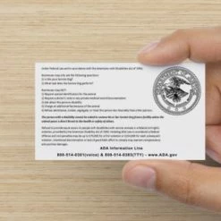 Service Dog ADA Public Access Required Cards - 25pk -Agility Shop ADAHold2 full 10628.1638911506