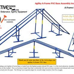 Agility A-Frame PVC Base-Competition Size -Agility Shop AssemPg 65119.1666696834