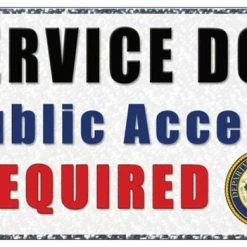 Service Dog ADA Public Access Required Cards - 25pk -Agility Shop Front ADA full 51235.1638911510